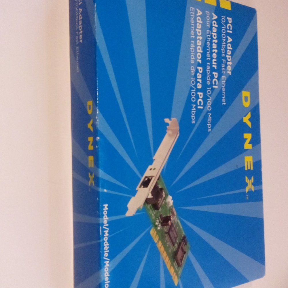 Dynex PCI Adapter 10/100 Mbps Ethernet Card (NEW BOX)